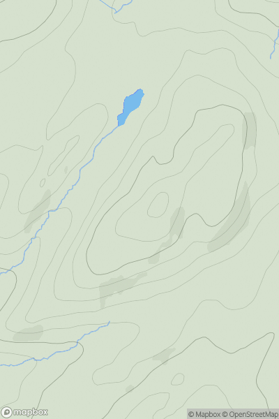 Thumbnail image for Beinn Bheag [Knapdale and Kintyre] showing contour plot for surrounding peak